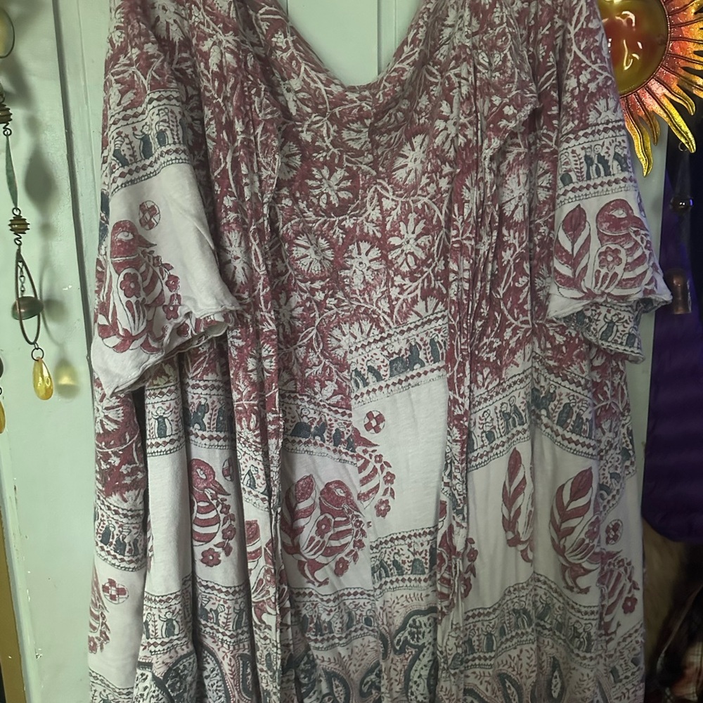 Magnolia Pearl Kimi Coat Jacket Block print heavy cotton beautiful one size